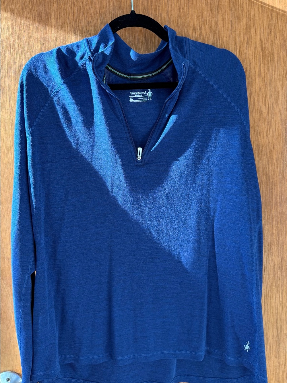 Smartwool Women’s Blue Merino 1/4 Zip Base Layer